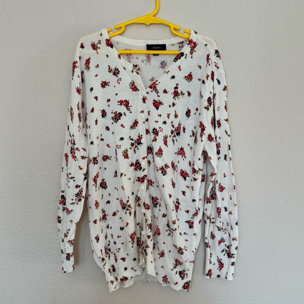 Floral pattern cardigan
